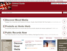 Tablet Screenshot of animalguide.info